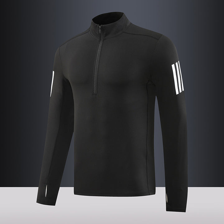 Herren Funktions-Thermo-Langarmshirt mit kurzem Reißverschluss Aliams