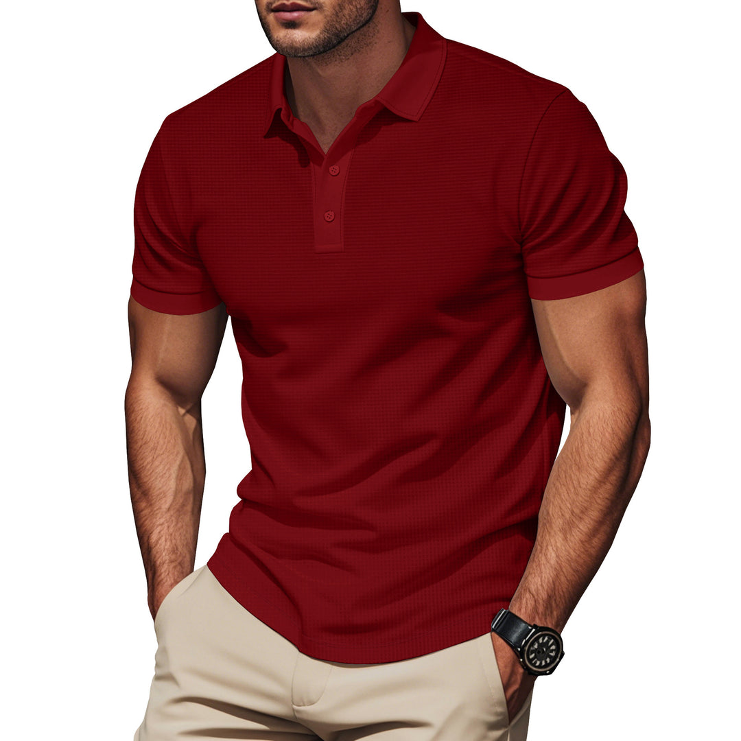 Herren Poloshirt mit strukturiertem Design und Komfortbund Aliams