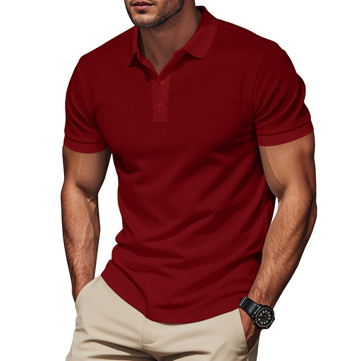 Herren Poloshirt mit strukturiertem Design und Komfortbund Aliams