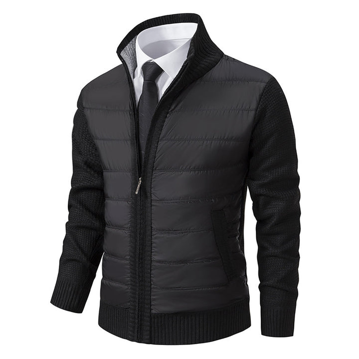 Herren sportive Kapuzenjacke mit strukturiertem Material und eleganten Details Aliams