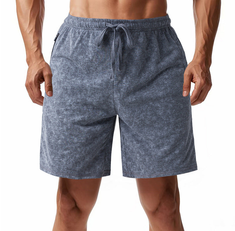 Herren bequeme Freizeit-Shorts aus sanftem Stoff mit verstellbarem Kordelzug Aliams