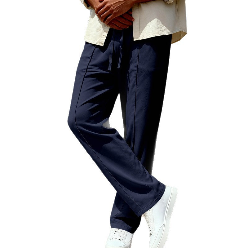 Herren Bequeme und lässige Freizeithose mit elastischem Bund Aliams