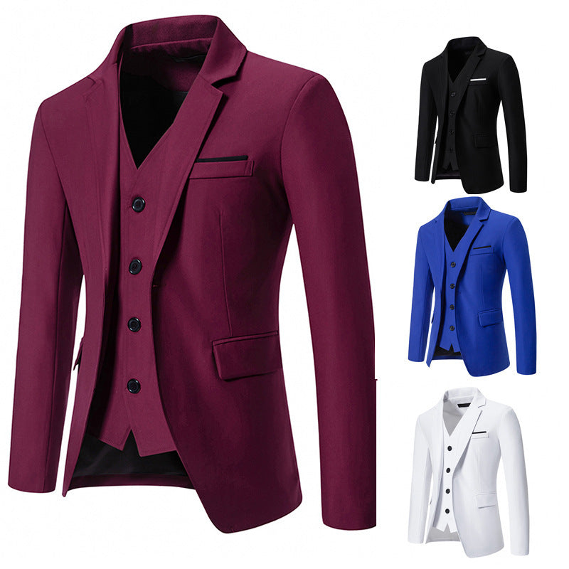 Herren elegantes Anzug-Set mit modernem Schnitt und feinen Details Aliams