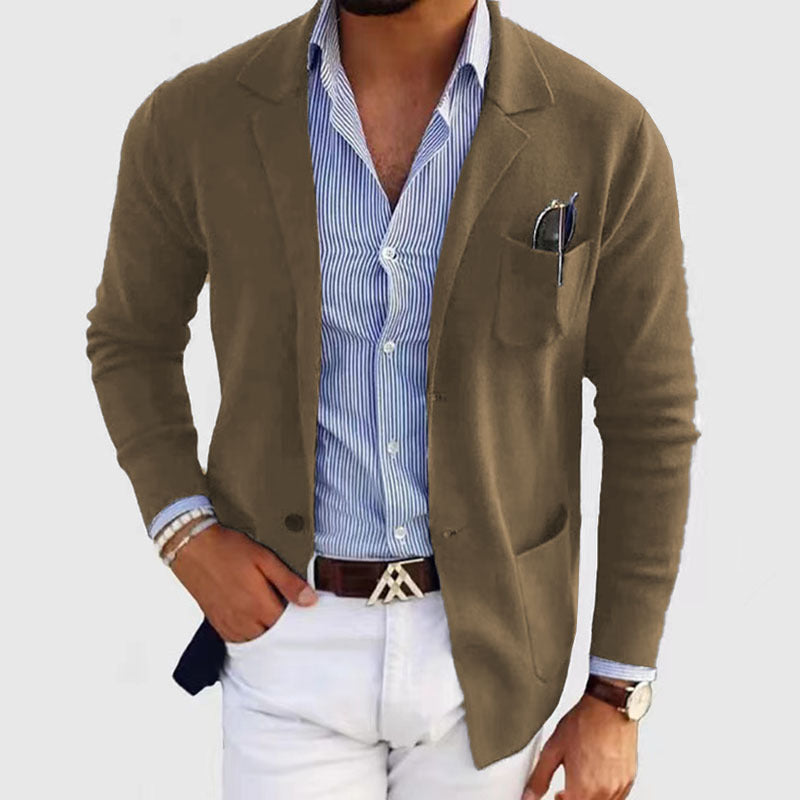 Herren elegante Strickjacke Aliams