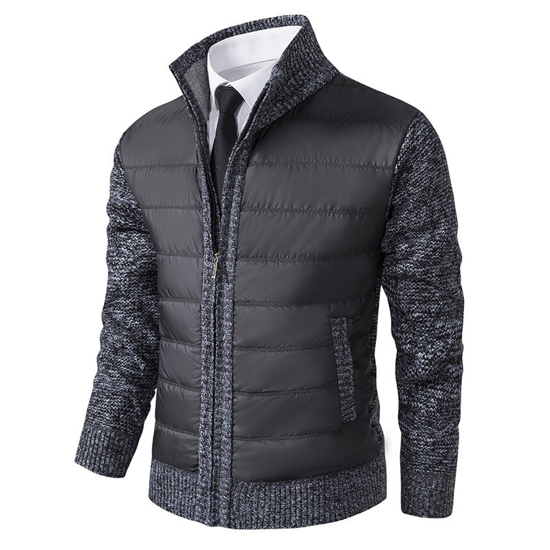 Herren sportive Kapuzenjacke mit strukturiertem Material und eleganten Details Aliams
