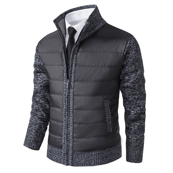 Herren sportive Kapuzenjacke mit strukturiertem Material und eleganten Details Aliams