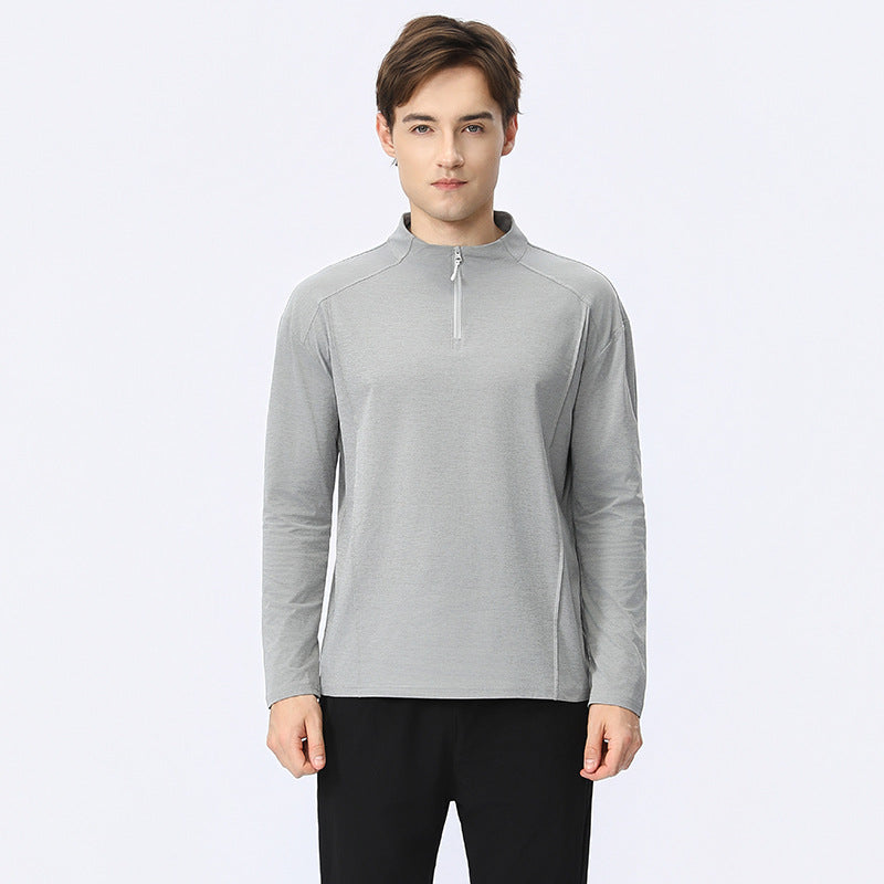 Herren Funktionsshirt mit Reißverschluss und atmungsaktiver Stofftechnologie Aliams