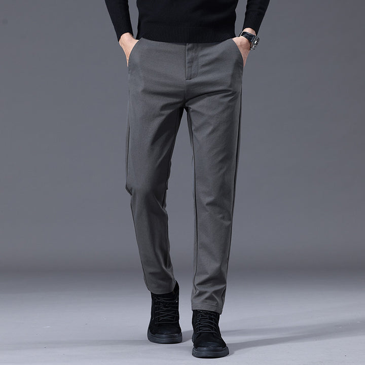 Herren entspannte Slim-Fit Hose mit praktischen Eingrifftaschen Aliams