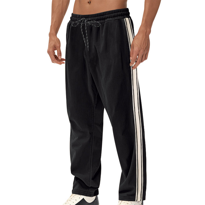 Herren Sportliche Freizeithose mit seitlichen Streifen Aliams