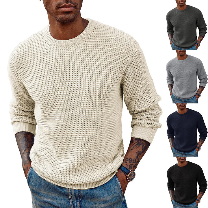 Herren Großer Strickpullover mit strukturiertem Gewebe Aliams