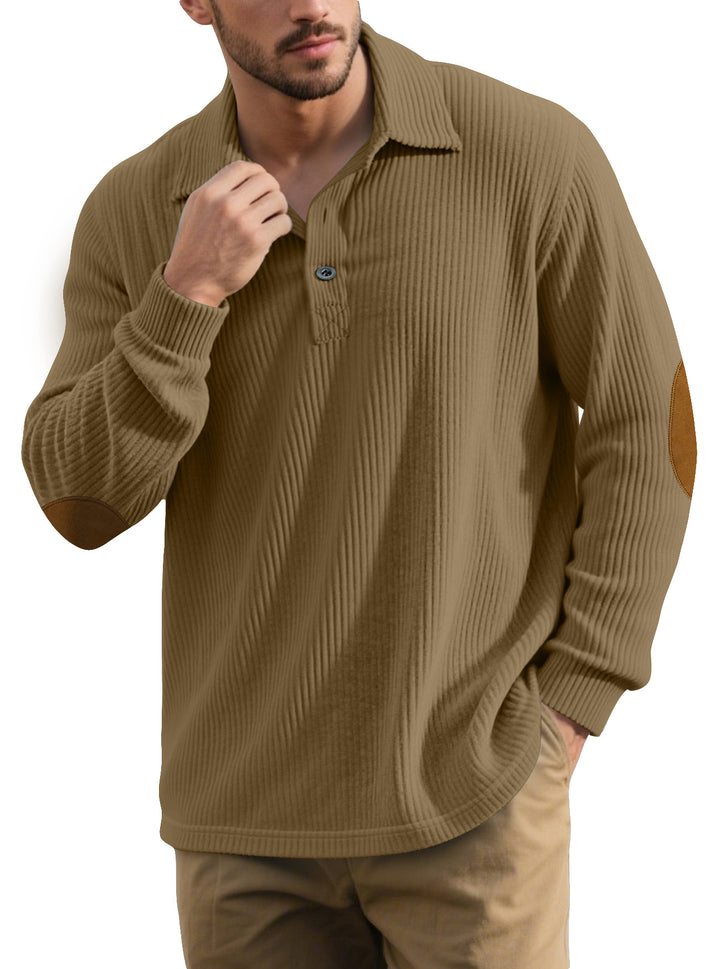 Herren klassischer Button-Down Pullover Aliams