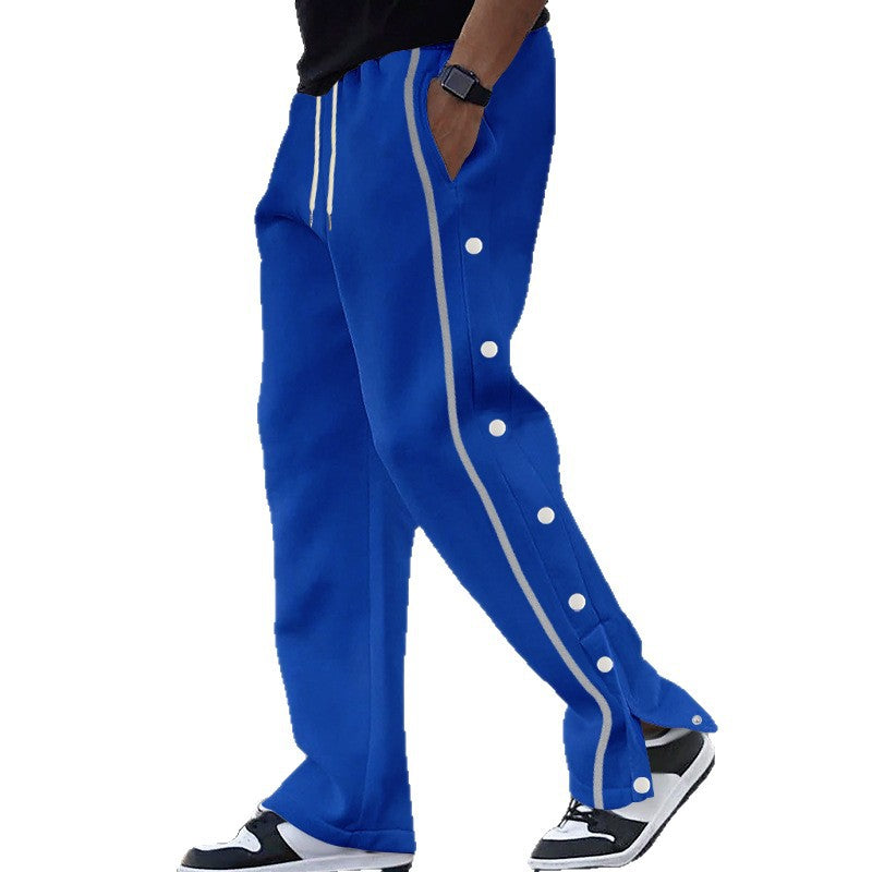 Herren Sportliche Jogginghose mit Knopfdetails Aliams