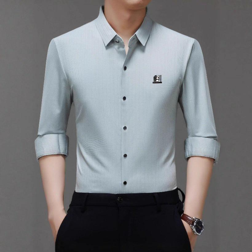 Herren elegantes Hemd mit strukturiertem Design und modernen Akzenten Aliams