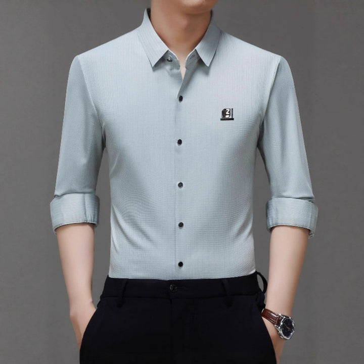 Herren elegantes Hemd mit strukturiertem Design und modernen Akzenten Aliams