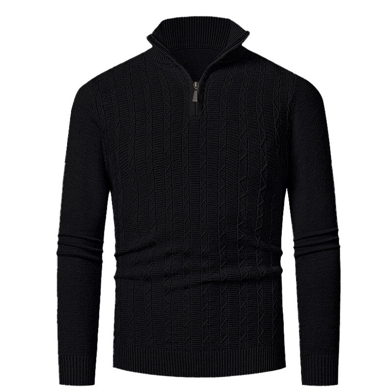 Herren Strickpullover mit Stehkragen Aliams