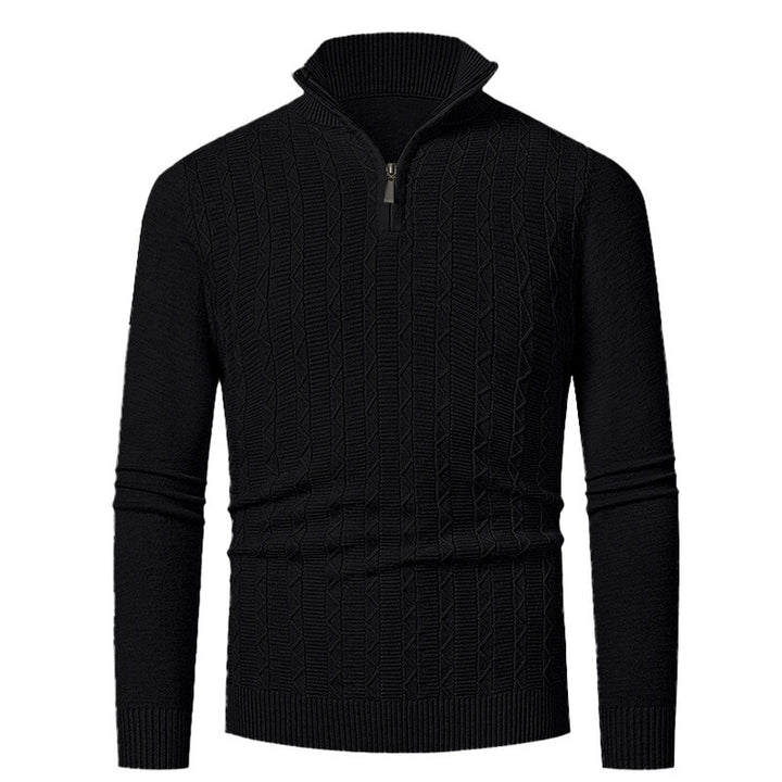 Herren Strickpullover mit Stehkragen Aliams