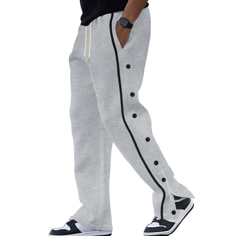 Herren Sportliche Jogginghose mit Druckknopf-Detail Aliams
