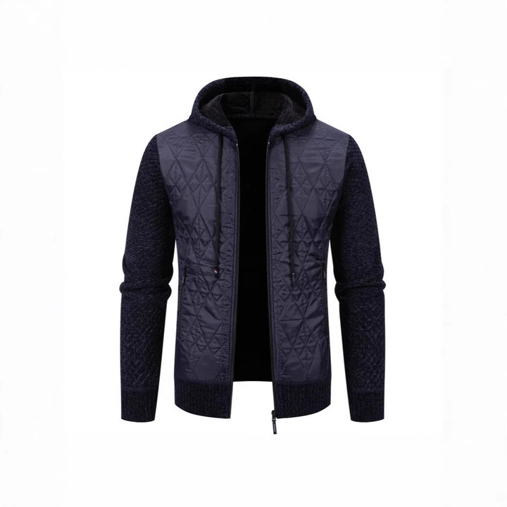 Herren gesteppte Übergangsjacke mit hohem Kragen und modernem Design Aliams