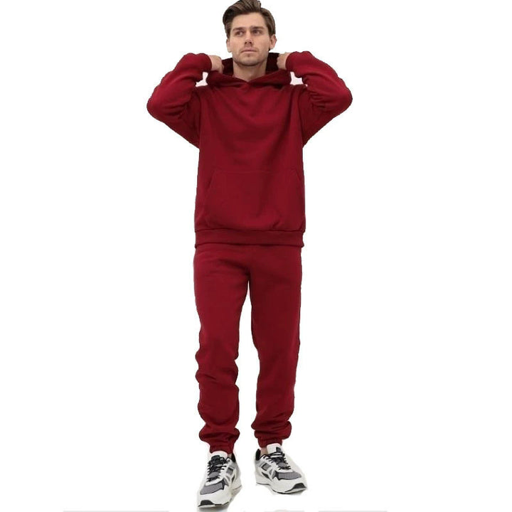 Herren bequemer Kapuzenpullover und Jogginghose Set Aliams
