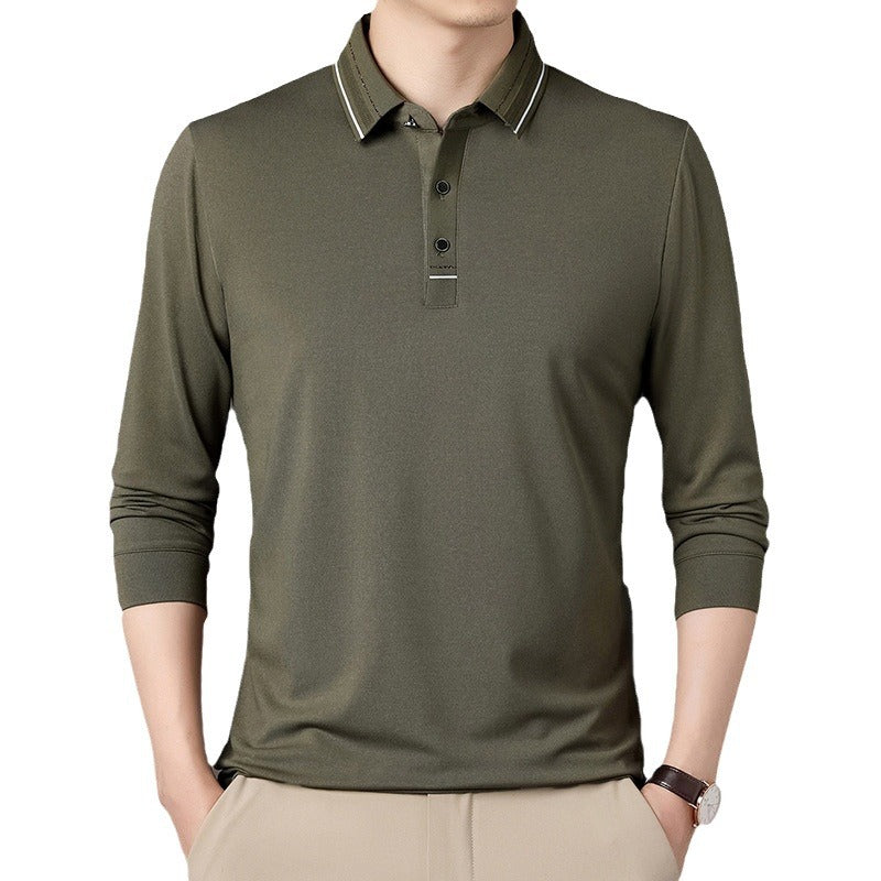 Herren elegantes Poloshirt mit strukturiertem Kragen und stilvollen Akzenten Aliams