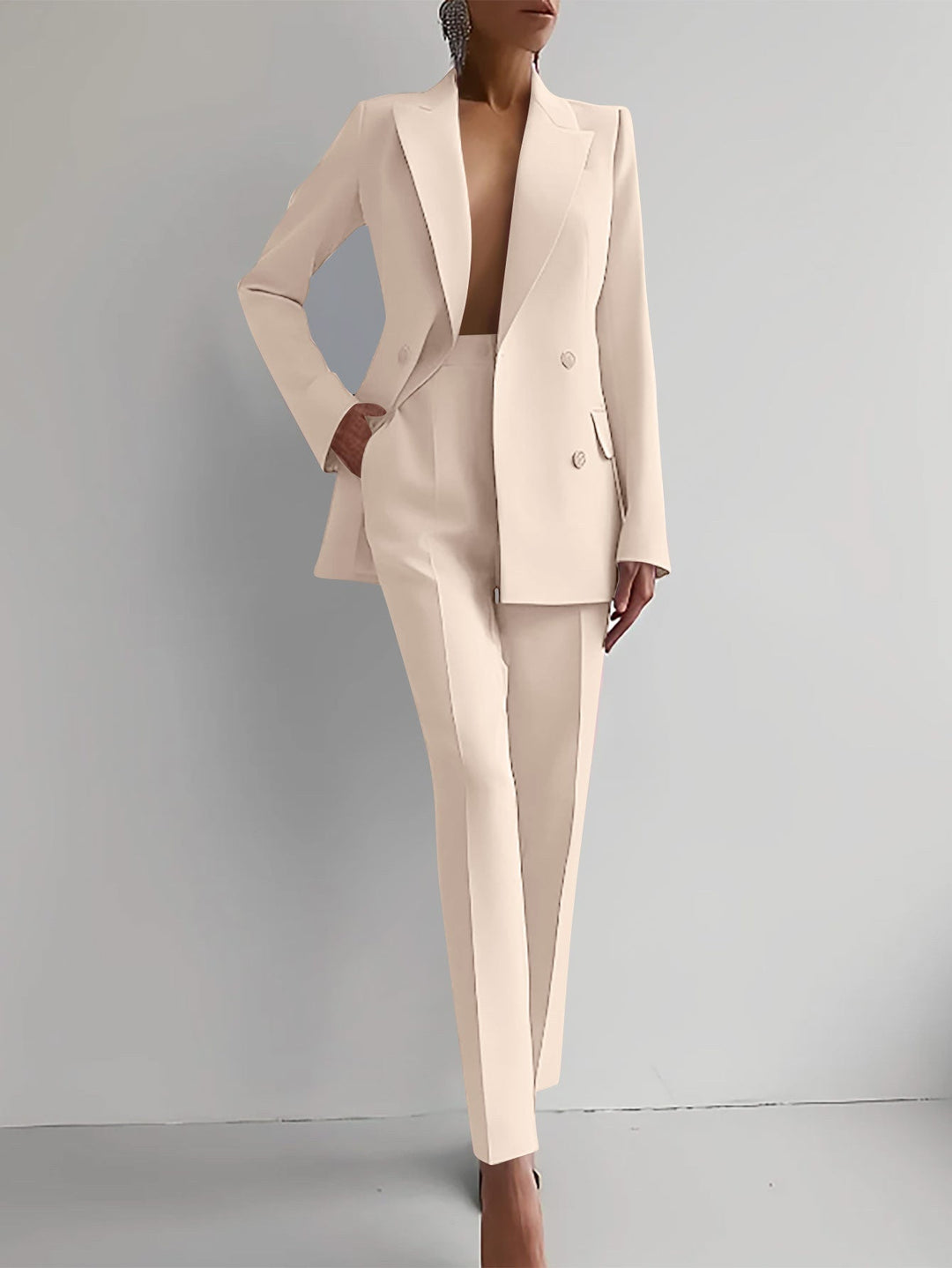 Elegantes Blazer & Hosen Set Für Damen