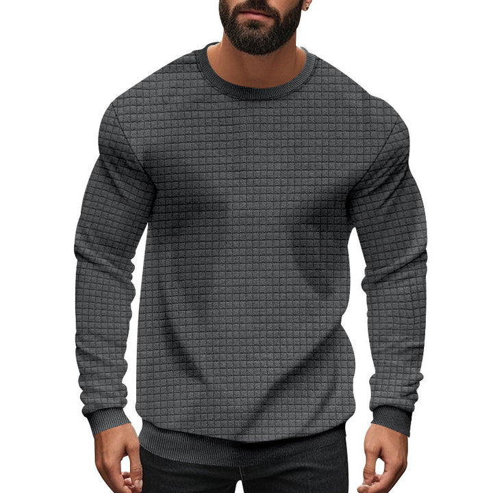 Herren strukturierter Langarmpullover Aliams