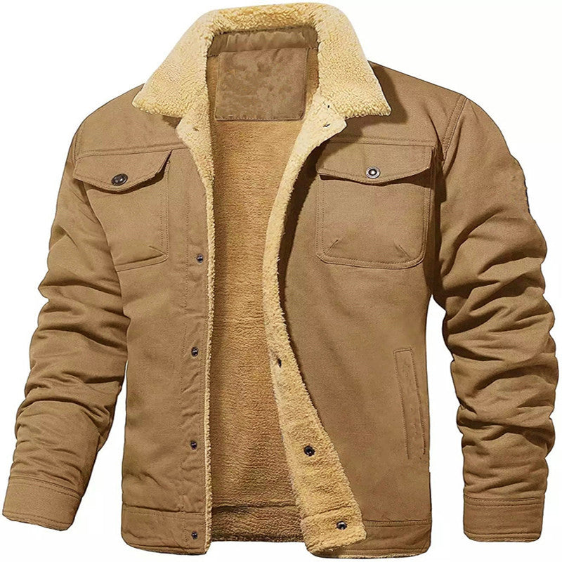 Herren gefütterte Utility-Jacke mit Teddyfutter Aliams