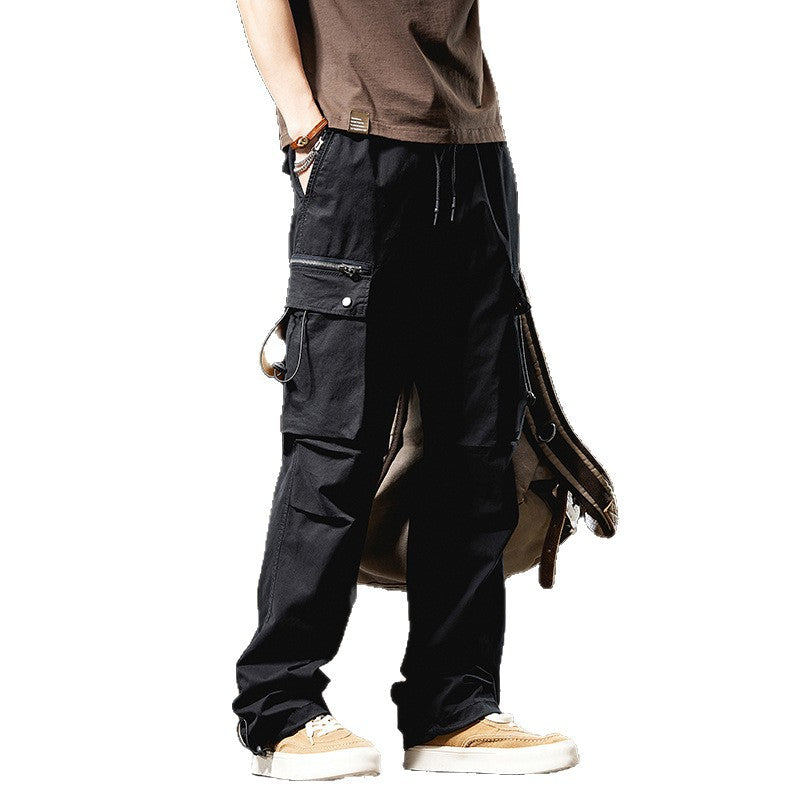 Herren Cargo-Style Hose mit mehreren Taschen Aliams