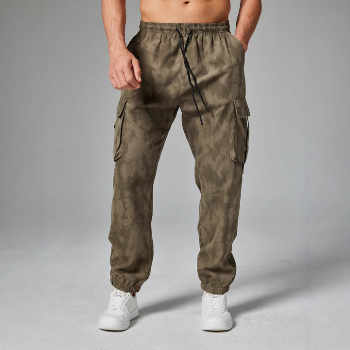 Herren Cargo-Hose mit seitlichen Abnähten und elastischem Bund Aliams