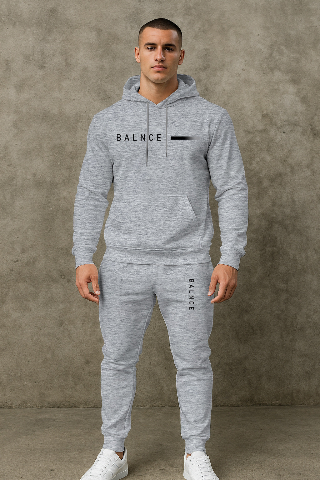 Herren Sportliches Jogginganzug-Set mit Kapuze und praktischen Taschen Aliams