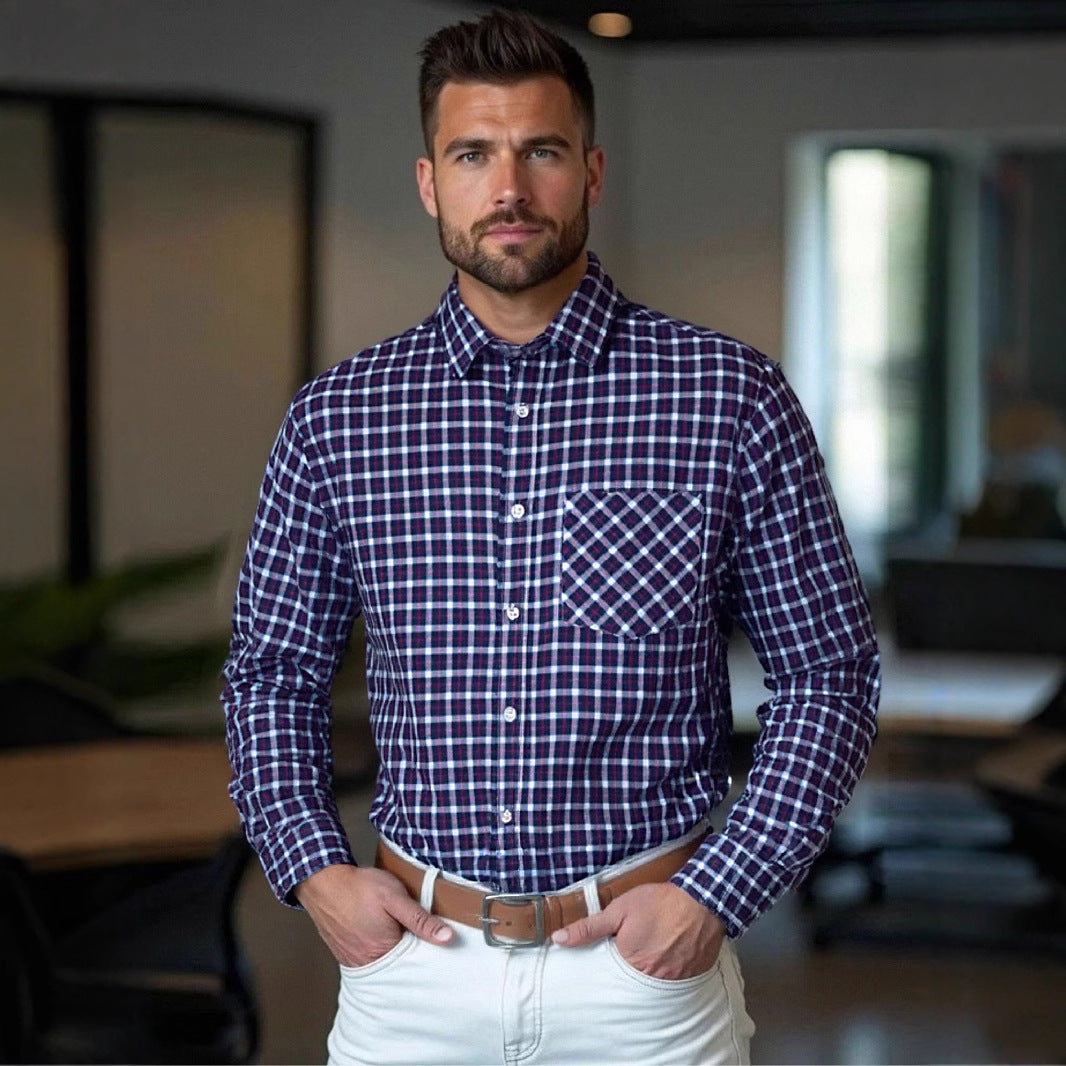 Herren kariertes Hemd Aliams