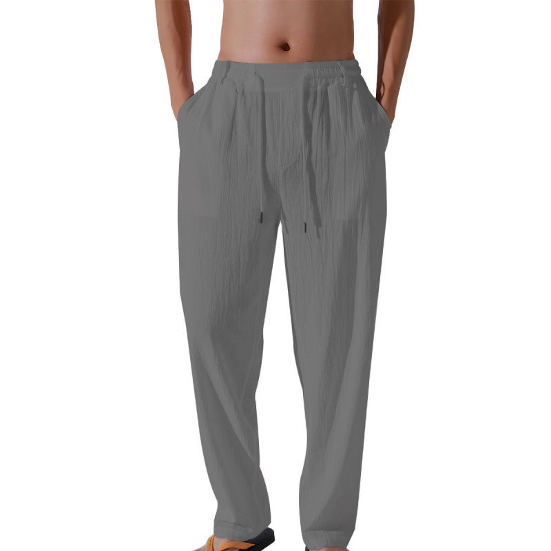 Herren Bequeme Strandhose mit elastischem Bund und lockerer Passform Aliams