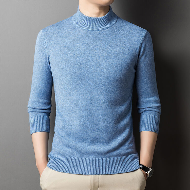 Herren eleganter Pullover mit hochgeschlossenem Kragen Aliams