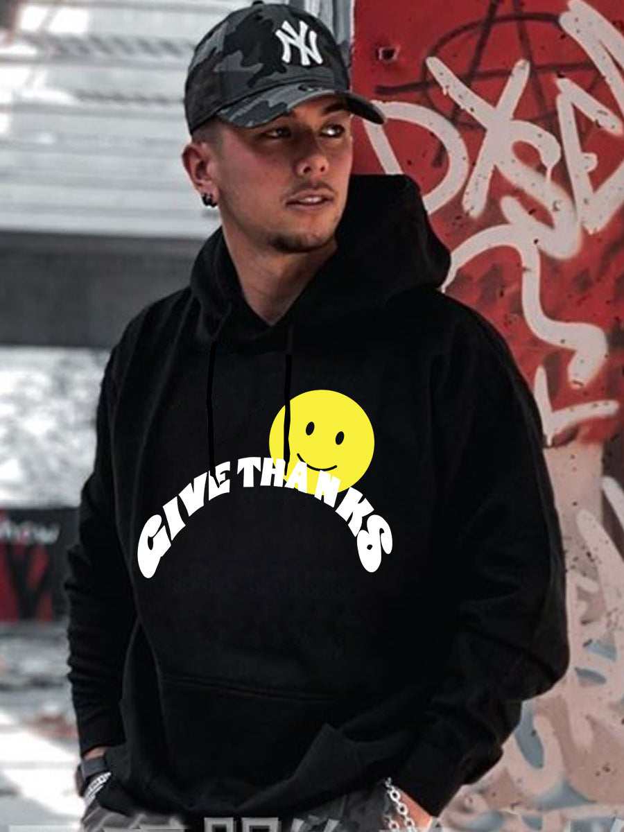 Herren Kapuzenpullover mit inspirierendem Print Aliams