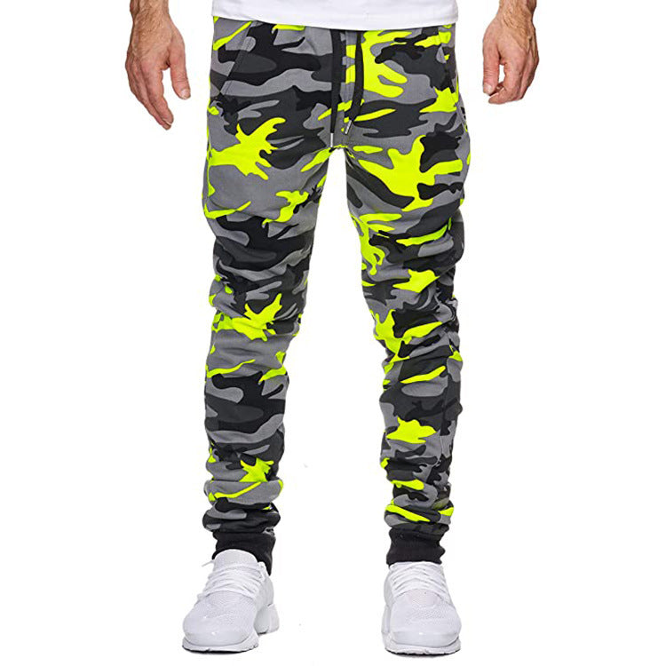 Herren Cargohose mit trendigem Camouflage-Design und elastischem Bund Aliams