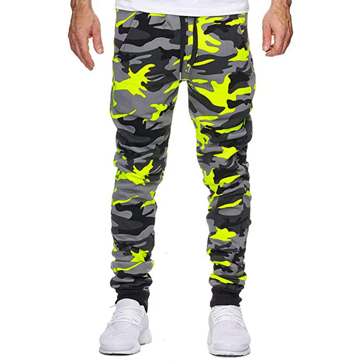 Herren Cargohose mit trendigem Camouflage-Design und elastischem Bund Aliams