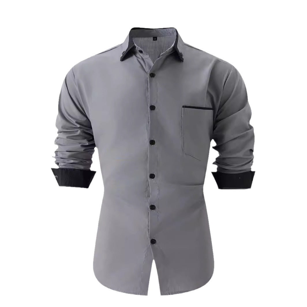 Herren Business Hemd mit kontrastierenden Akzenten Aliams