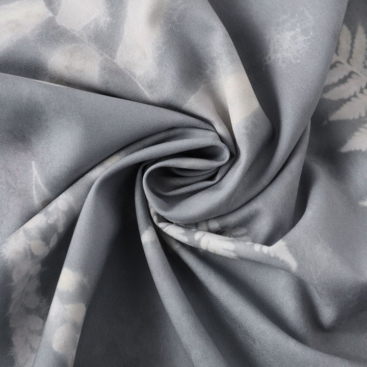 Herren Kurzarmhemd mit botanischem Blattdruck und atmungsaktivem Stoff Aliams