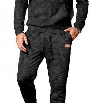 Herren Freizeit-Jogginganzug mit strukturiertem Design und praktischen Taschen Aliams