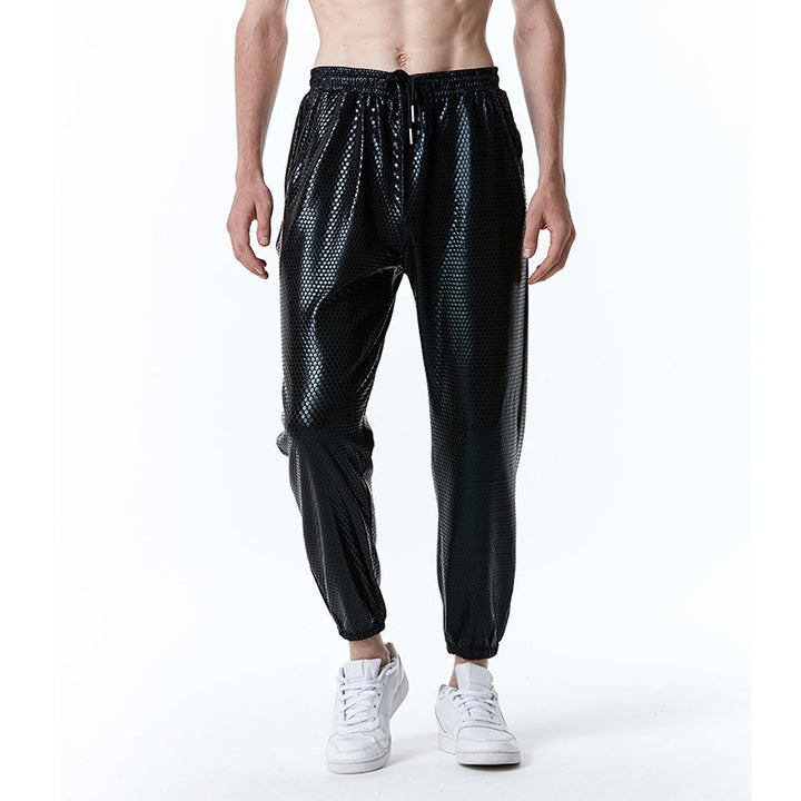 Herren futuristische Mesh-Hose im angesagten Metallic-Look Aliams