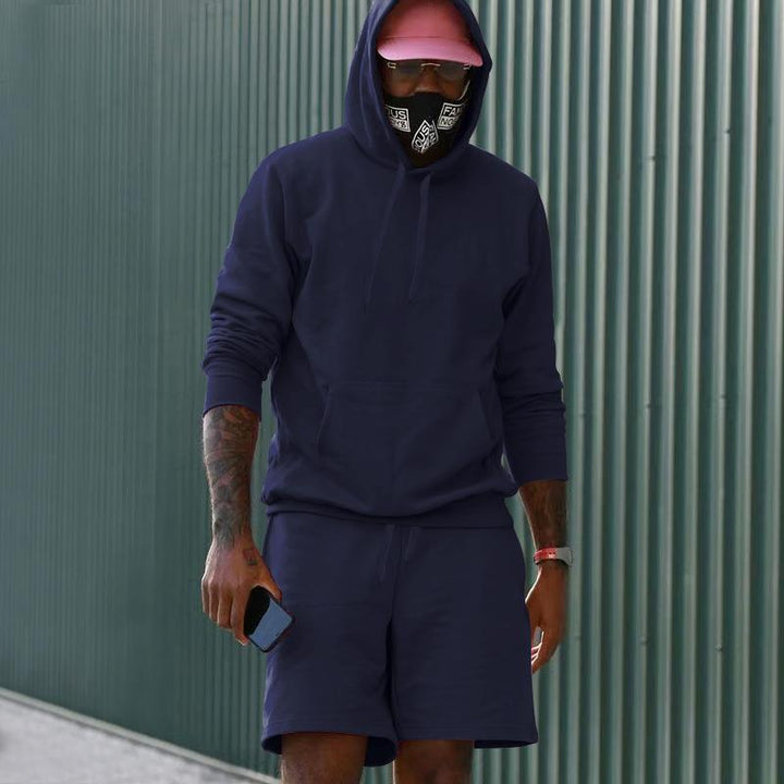 Herren sportliches Hoodie und Shorts Set Aliams