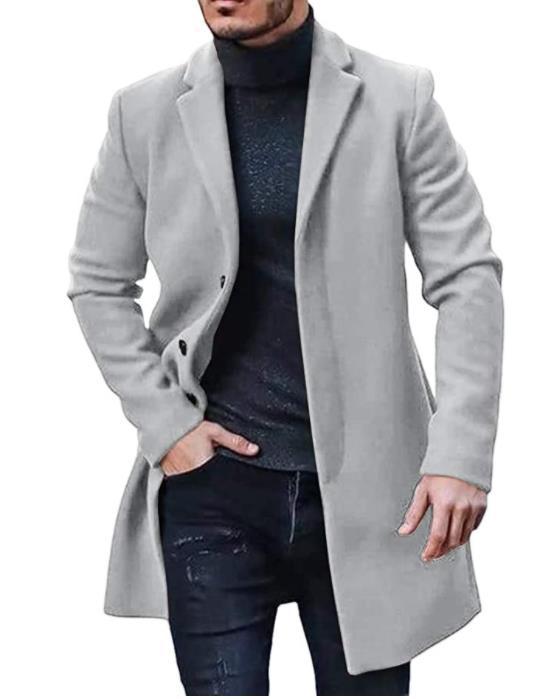 Herren gefütterter eleganter Trenchcoat Aliams