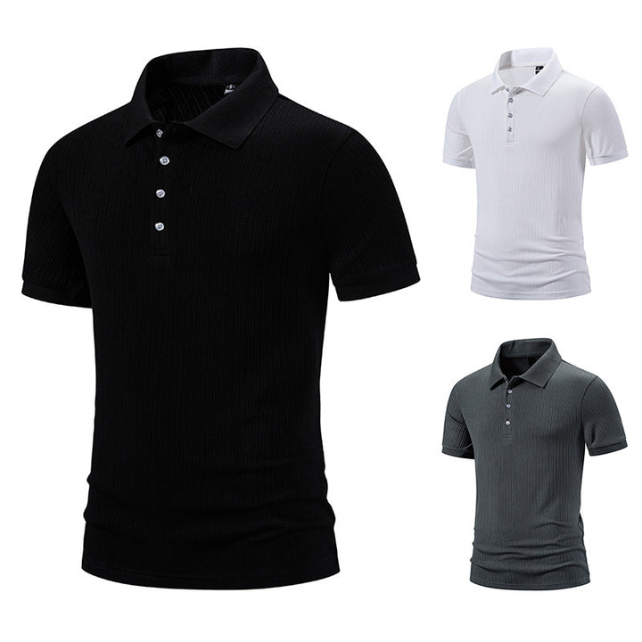 Herren hochwertiges Poloshirt mit moderner Struktur Aliams