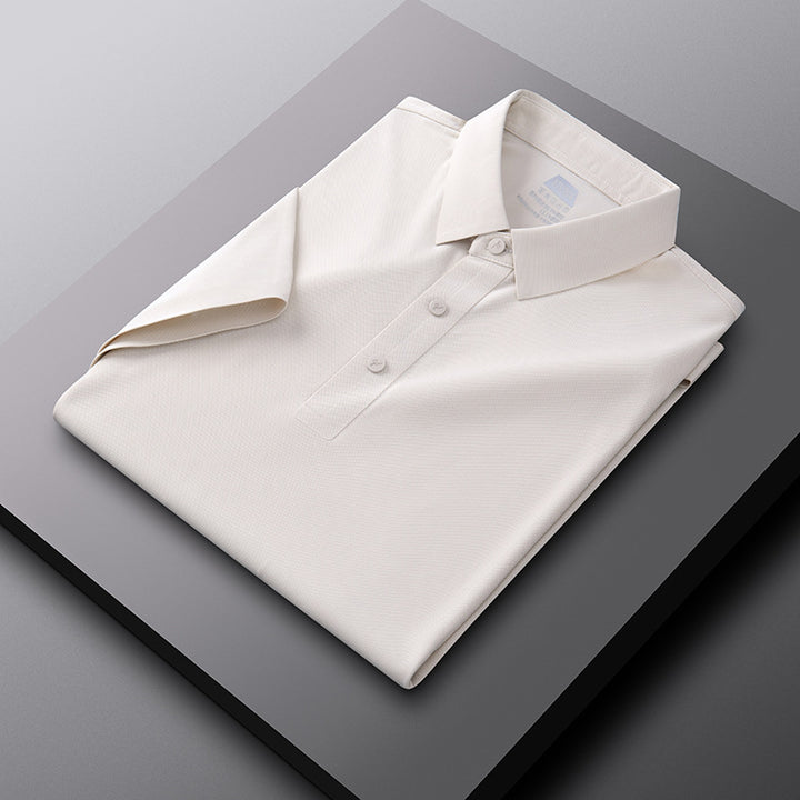 Herren atmungsaktives Poloshirt mit strukturiertem Gewebe Aliams