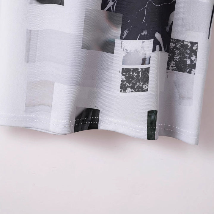 Herren Kurzarm Polohemd mit kreativem Fotomuster Aliams