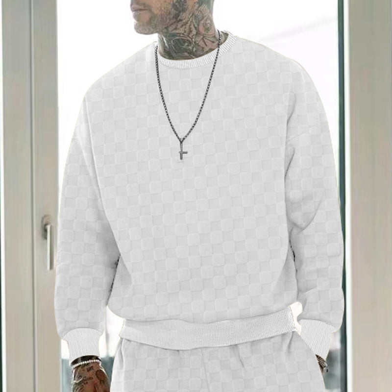 Herren Freizeit-Sweatshirt mit strukturierter Oberfläche Aliams