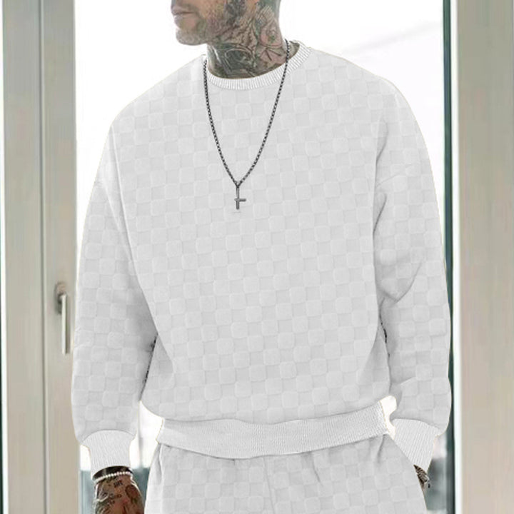 Herren Freizeit-Sweatshirt mit strukturierter Oberfläche Aliams