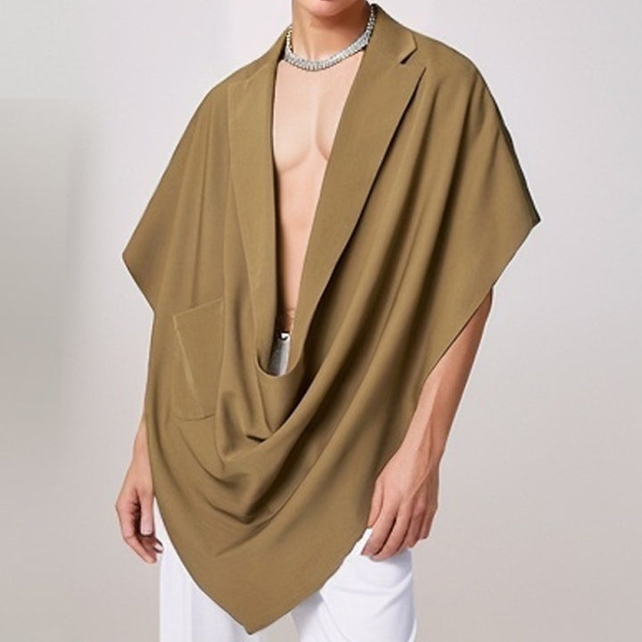 Damen Elegante Oversize-Umhangjacke mit praktischem Taschen-Design Aliams