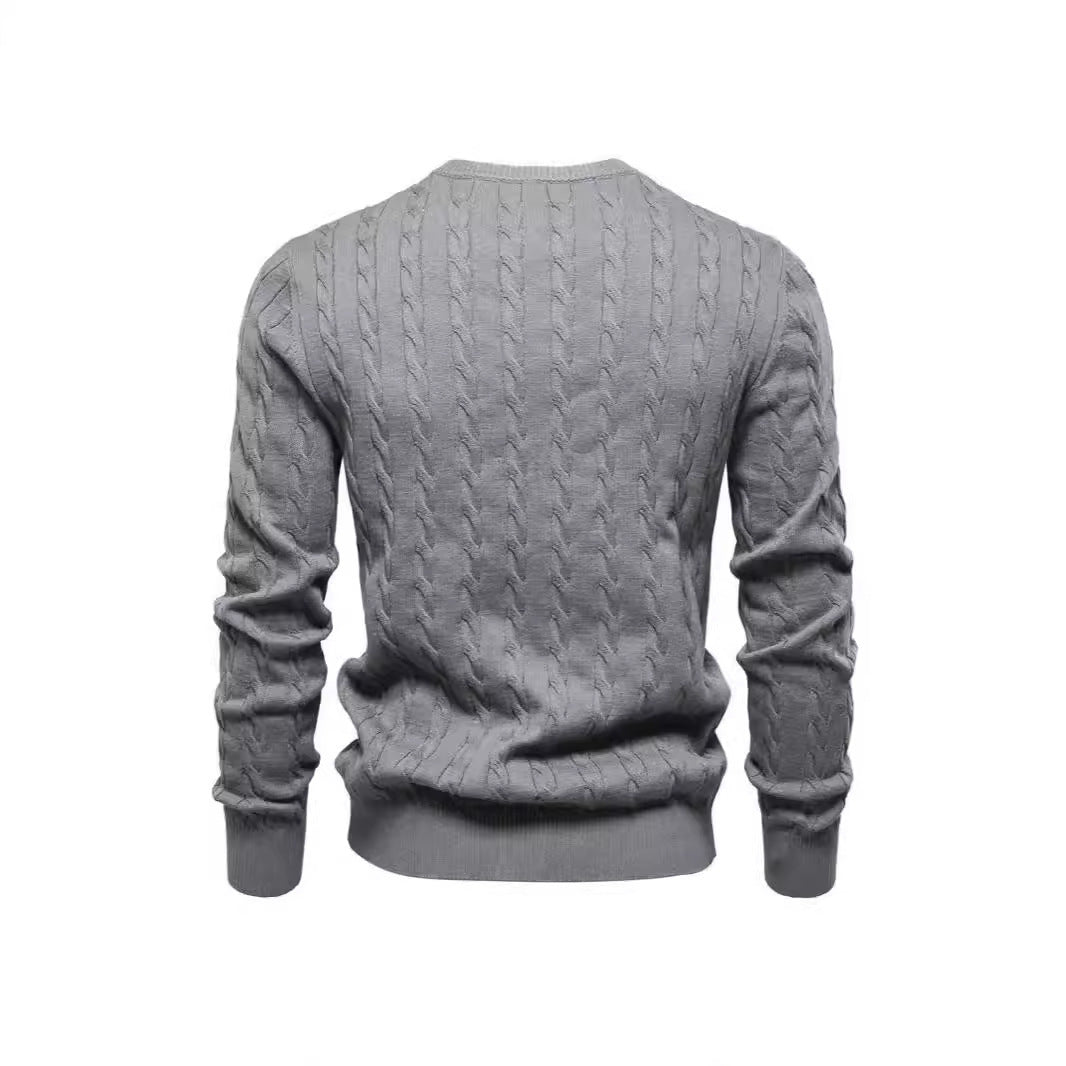 Herren Gemusterter Strickpullover Aliams