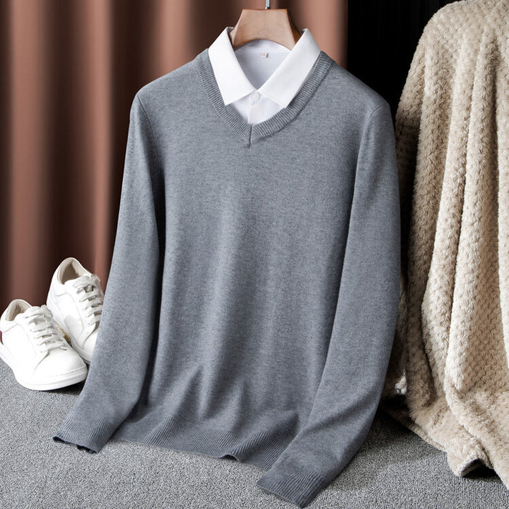 Herren V-Ausschnitt Pullover Aliams
